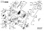 Bosch 3 600 H81 330 ROTAK 43 (ERGOFLEX) Lawnmower Spare Parts